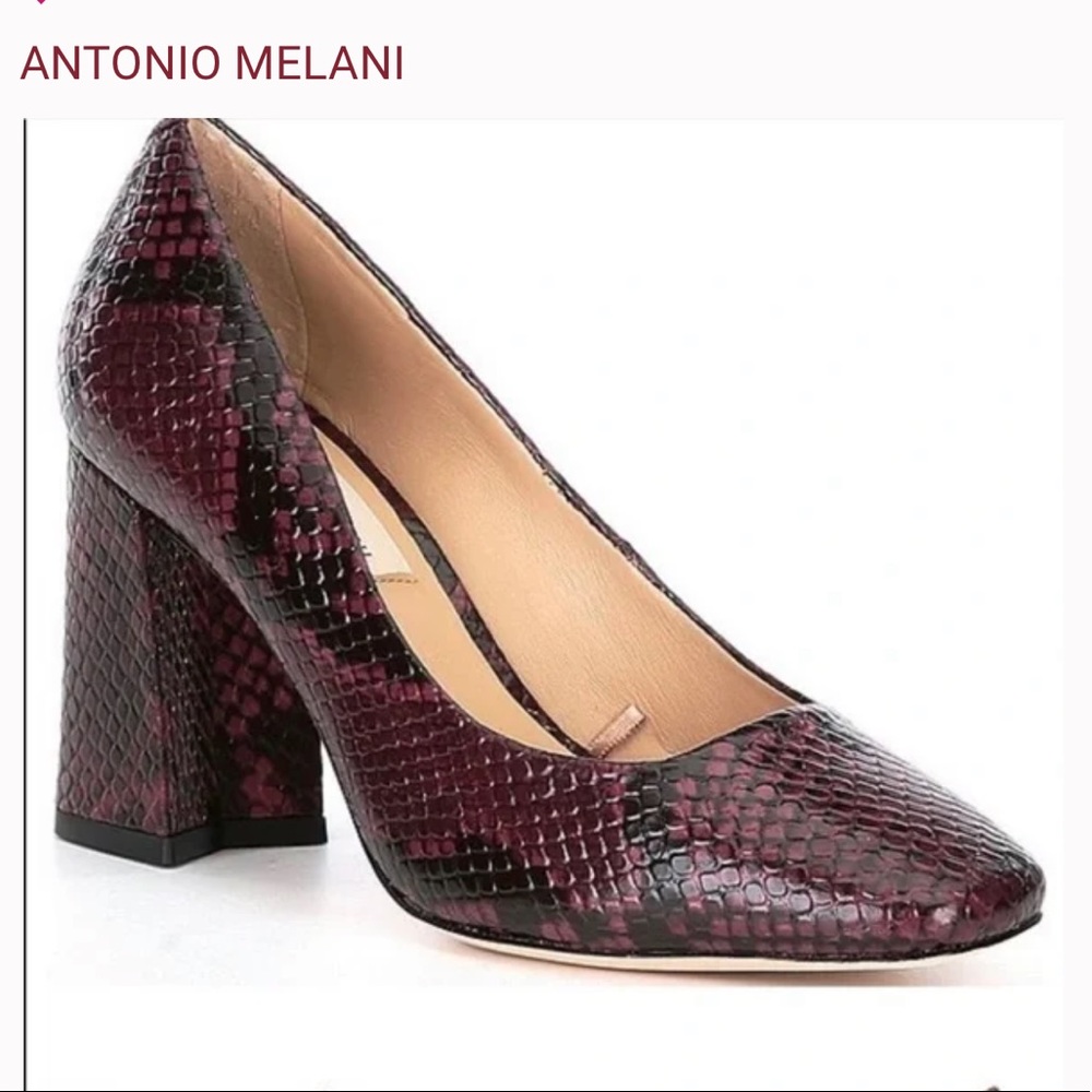 Antonio Melani Brand New Orlin Leather Snake Print Pumps